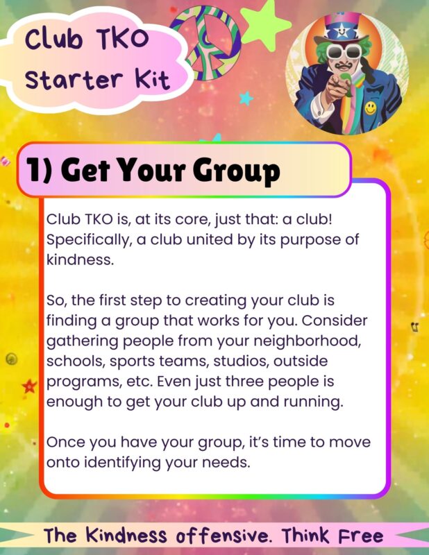 The first step to staring your own Club TKO: getting your group!